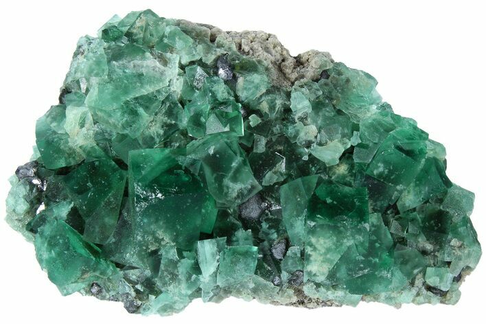 Fluorescent Green Fluorite Cluster - Rogerley Mine, England #184617